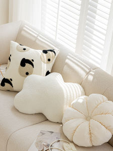 Luxury Plush Pillow Cover for Modern Style Sofa Cushion