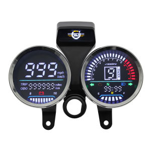 RYSJM | Motorcycle Speedometer Digital LED RPM Table 0-13000RPM Assembly Gear Indicator Instrument For Suzuki GN 125 GN150 125cc 150cc