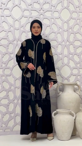 Gamis Hitam Turki | Maxi Dress Muslimah Terbaru | Abaya Turkey Wanita Dewasa