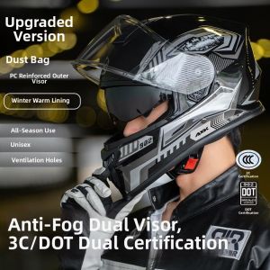 ROMADA | Safety Approved All-Season Warm Motorcycle Helmet