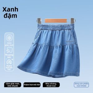 Chân Váy Ngắn Chống Nhìn Trộm Tencel Cho Bé Gái