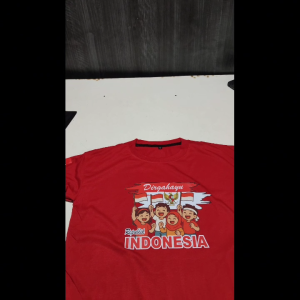 Kaos Anak Dirgahayu Indonesia Merdeka Baju 17 agustus katun Murah Keren Wanita