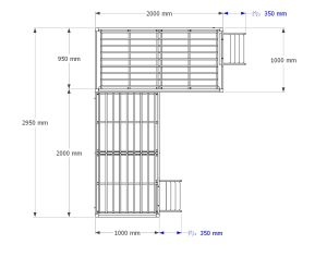 Loft bed /bunk bed customize for 3kids bed room
