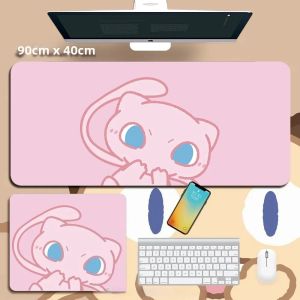 Bandai | Tấm Lót Chuột Chơi Game Chống Trượt Chống Nước Pokemon Meowth Tấm Lót Bàn Cao Su Cho PC