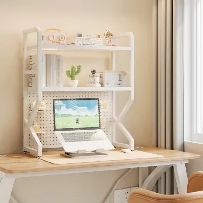Desk Bookshelf Storage Rack Multi-Layer Metal
