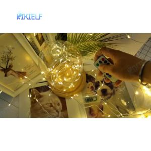 50M/120M LED String Lights Silver Wire Fairy Lights Christmas Garland For Street Patio Tree Garden Camping Party Decor