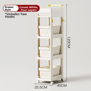 Multifunctional Rolling Storage Rack