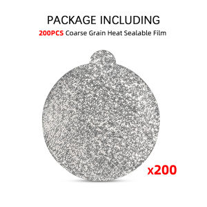 37mm Non Self-adhesive Aluminum Lids Foil Compatible with Nespresso Original Line Pods Heat Sealable Film Only