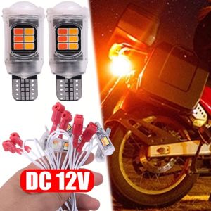 T15 xe máy cao-độ sáng chiều rộng ánh sáng T10 hai-màu tín hiệu báo rẽ LED xanh băng tuyết bóng đèn xe máy Đèn phanh đèn hậu xe hơi