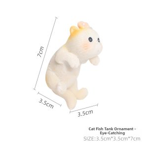 SHUQUE | Creative Cactus Planter Decorative Pendant Cute Cat Fish Tank Animal Display
