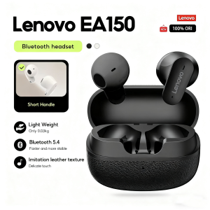 Lenovo | Lenovo EA150 TWS Wireless Earbuds - In-Ear Short Handle Headphones with Bluetooth 5.4 Touch Control Lightweight Design