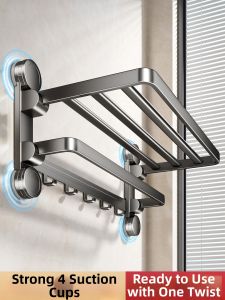 SHENFAN | Suction Mounted Bathroom Rack