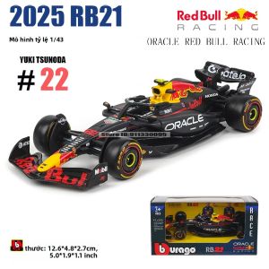 Mô Hình Xe Hơi Đúc Kim Loại Bburago 1:43 F1 Red Bull RB21 Đồ Sưu Tầm # 1 Verstappen # 22 Yuki Tsunoda - Mô Hình Đồ Chơi Mới Nhất Năm 2025