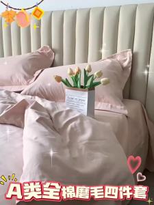 FANKJU | Solid Color Thicker Brushed Cotton Duvet Cover 150X200