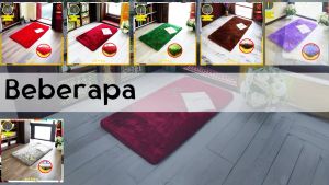 (ANTI SLIP) Sajadah bulu rasfur polos ukuran 115 cm x 65 cm x 4.5 cm isi busa.