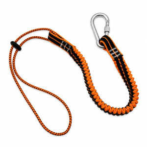 With Carabiner Hook Tool Rope Tether Anti-Lost Gadget Telescopic Elasticity Rope Outdoors Maintenance Working Tools Lanyard