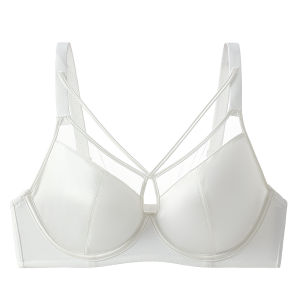 MiiOW | เสื้อชั้นในเซ็กซี่สำหรับผู้หญิง ทรงเกาะอก ไร้โครง ระบายอากาศได้ดี ป้องกันการหย่อนคล้อย สายรัดเสริมหน้าอก ชุดชั้นในเนื้อนุ่มสบาย