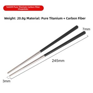 Tiartisan | Anti-slip Carbon Fiber Titanium Chopsticks