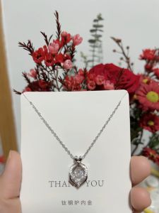 GL Korean fashion design SILVER Love Heart  titanium steel  necklace N7095