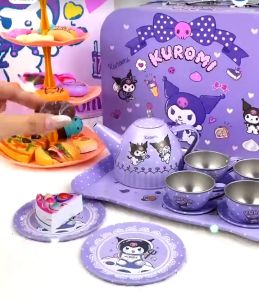 Đồ chơi tiệc trà bánh KUROMI tặng sticker dán móng Kuromi