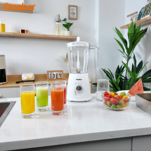 【New Arrival】Gaabor 1.8L Multi-functional Blender High Speed Mixer 2 Cups Design Stainless Steel