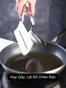 Kẹp thực phẩm chiên xẻng nướng - Kẹp gắp đồ nóng như bít tết cá rán thịt nướng