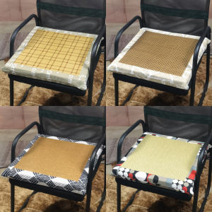 Summer Sleeping Mat Rattan Mat Seat Cushion Double-Sided Seat Cushion Office Heightening Hard Cushion Dining Chair Cushion Summer