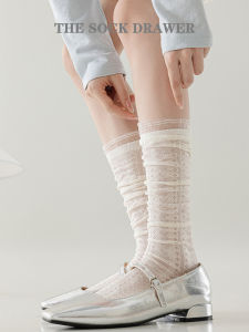 Ballet Style Thin Lace Hearts Ankle Socks