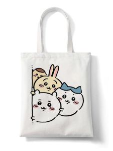 Chiikawa Giicawa Peripheral Canvas Bag Custom Large Capacity Student Book Small Eight Ousaqi Handbag