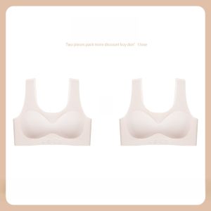 MiiOW | เสื้อชั้นในกีฬาสไตล์เสื้อกั๊กสำหรับเด็กผู้หญิง เสื้อชั้นในแบบไร้โครง เสื้อชั้นในแบบสวมหัวสำหรับเด็กวัยรุ่น ช่วยลดขนาดหน้าอก