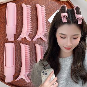 ผมหน้าม้าแบบมีกาวในตัวช่วยเพิ่มวอลลุ่มลูกกลิ้งม้วนผมที่ม้วนผมผมนุ่มกิ๊ฟหนีบผมขี้เกียจกิ๊บติดผมอุปกรณ์จัดแต่งทรงผมผมหน้าม้า