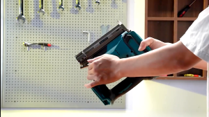 F30 Cordless Lithium-Ion Tacker Nail Gun Brad Nailer Heavy Finish Straight Mesin Paku Tembak Tool