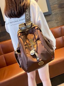 Large Capacity Oxford Cloth Womens Backpack 2024 New Travel Bag College Student Bookbag Lightweight Waterproof Trendy