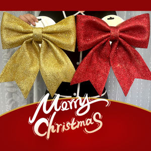 New Year Big Foam Christmas Bow Christmas Decorations For Home Red Bowknot Tree Ornaments Wedding Birthday Party Decor Supplies