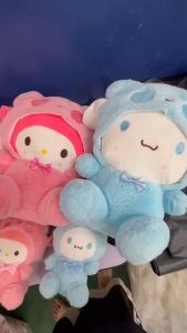 Cute Cinnamoroll plush toy doll kuromi plushie bear doll Sanrio cosplay white bear doll birthday gift