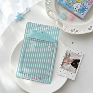 Cartoon Little House Card Holder Transparent PVC Badge Photocard Dustproof Display Pendant Plush Toy Storage Doll Bag