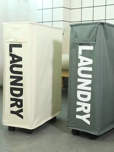 Laundry Basket With Handle Wheeled Laundry Basket Foldable Dirty Clothes Basket With Drawstring Mesh Corner Clothes Organizer Basket Bathroom Bedroom Living Room Dorm Supplies Home Organization And Storage Supplies