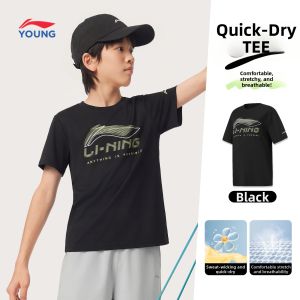 LI-NING KIDS | Cotton Quick-drying Training Top for Children Summer