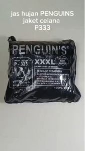 Jas Hujan Jaket Celana Penguins P-333 XXXL Jumbo Mantel Setelan Baju Celana Tebal Besar Kuat Kokoh Murah Stelan P333 P 333