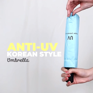Payung Lipat Anti UV Korea Style Motif Polos Folding Umbrella Anti Hujan Dan Anti Sinar Matahari