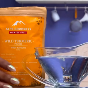 Alps Goodness Wild Turmeric Powder for Skin & Hair - Enhances Skin Complexion Keeps Scalp Healthy & Clean - 100% Pure & Natural