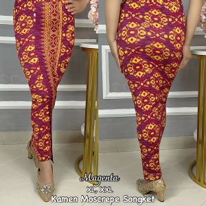 Kamen Moscrep Motif Songket Bahan Melar Strait Adem: 6 Varian Warna Terbaru & Ukuran XL & XXL