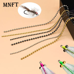 100cm Sinking Fly Tying Bead Chain Eyes Head Streamer Nymph Zonker Tying Bead Eyes Metal Fly Fishing Materials