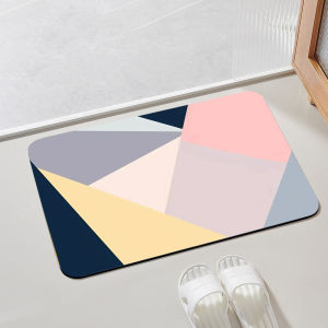 Water Absorbent Bathroom Mat Thickened Silicon Dendroid Non-Slip Toilet Entrance Floor Rug Quick Dry Rectangular Home Foot Pad