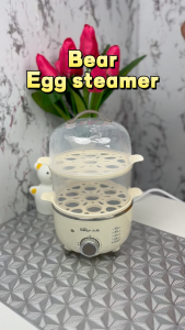 Bear Electric Steamer 2-layer Siomai Steamer Multifunction Smart Timer Household Cooker for Vegetables Egg Milk Siopao