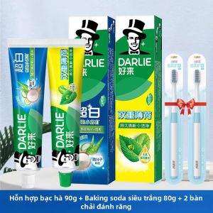 Darlie | Bộ Kem Đánh Răng Chống Sâu Răng Fresh Breath Fluoride và Bàn Chải Răng