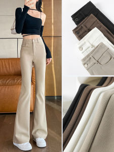 Quần Ống Loe Nữ Cạp Cao Mùa Xuân Thu Quần Ống Loe Ôm Vừa Vặn Quần Ống Loe Phong Cách Mới Quần Dài Thường Ngày