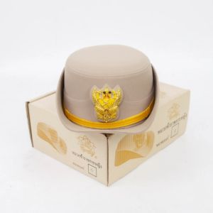 หมวกราชการหญิง ขาวและสีกากี ใส่ออกงานออกการ หน้าสิงห์และหน้าครุฑ มีทั้งแบบปักดิ้นและโลหะ สง่างาม สมเกียรติ ราคาคุ้มค่า