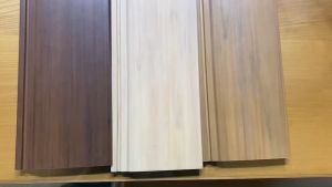 บ้านดี ระแนงไม้เทียม WPC ติดผนัง ฝาผนัง ฝ้าเพดาน PFF-002 สีโอ๊ค ยาว 150 cm แข็งแรง ทนแดด ทนความชื่่นได้ดี พร้อมจัดส่ง