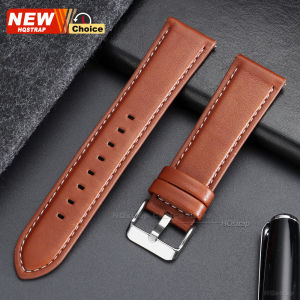 22mm Crazy Horse Pattern Watch Strap Fashion Style Smartwatch Leather Quick Release Bracelet Universal Wristband Women Men Belt